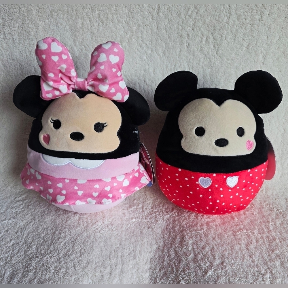 New original Squishmallow Disney Mickey Mouse and Minnie Mouse bundle, size 8'